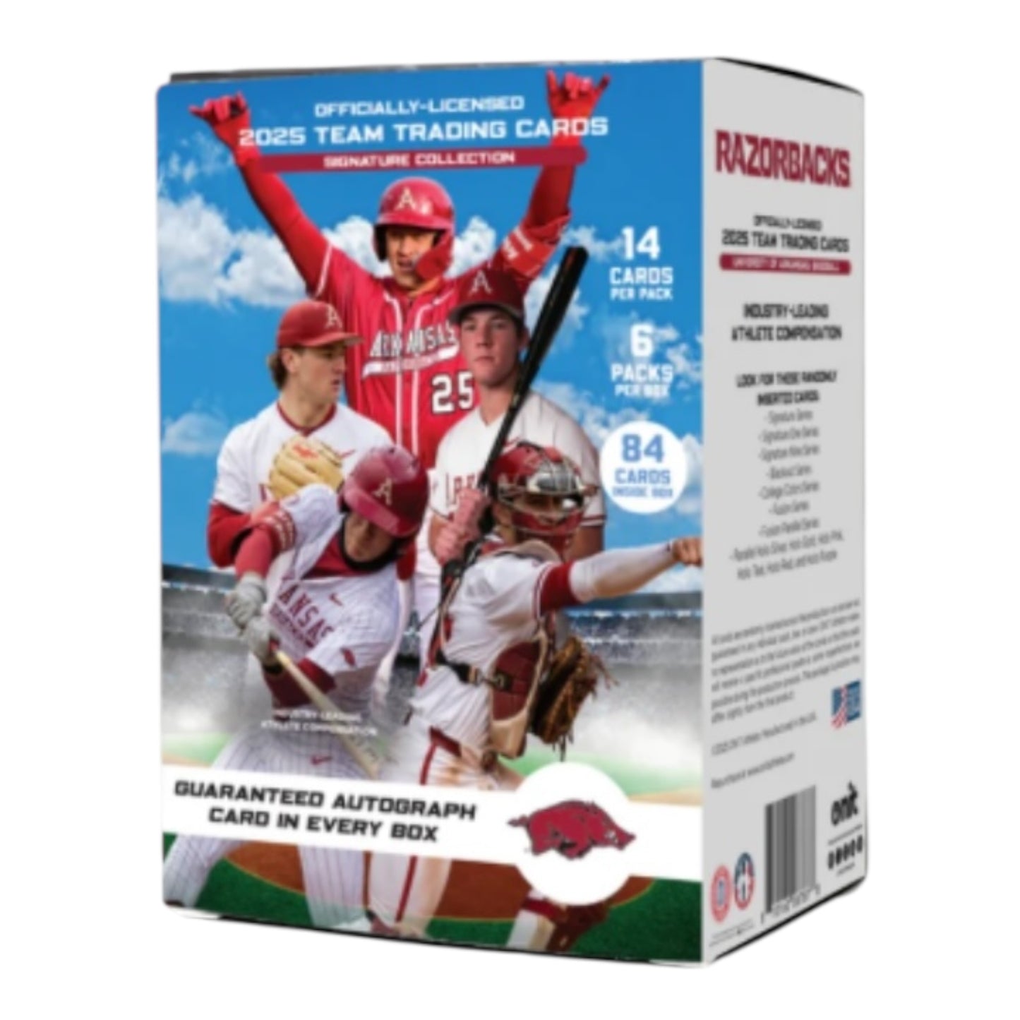 University of Arkansas® 2025 Baseball Trading Cards - Platinum Box with Guaranteed Autograph
