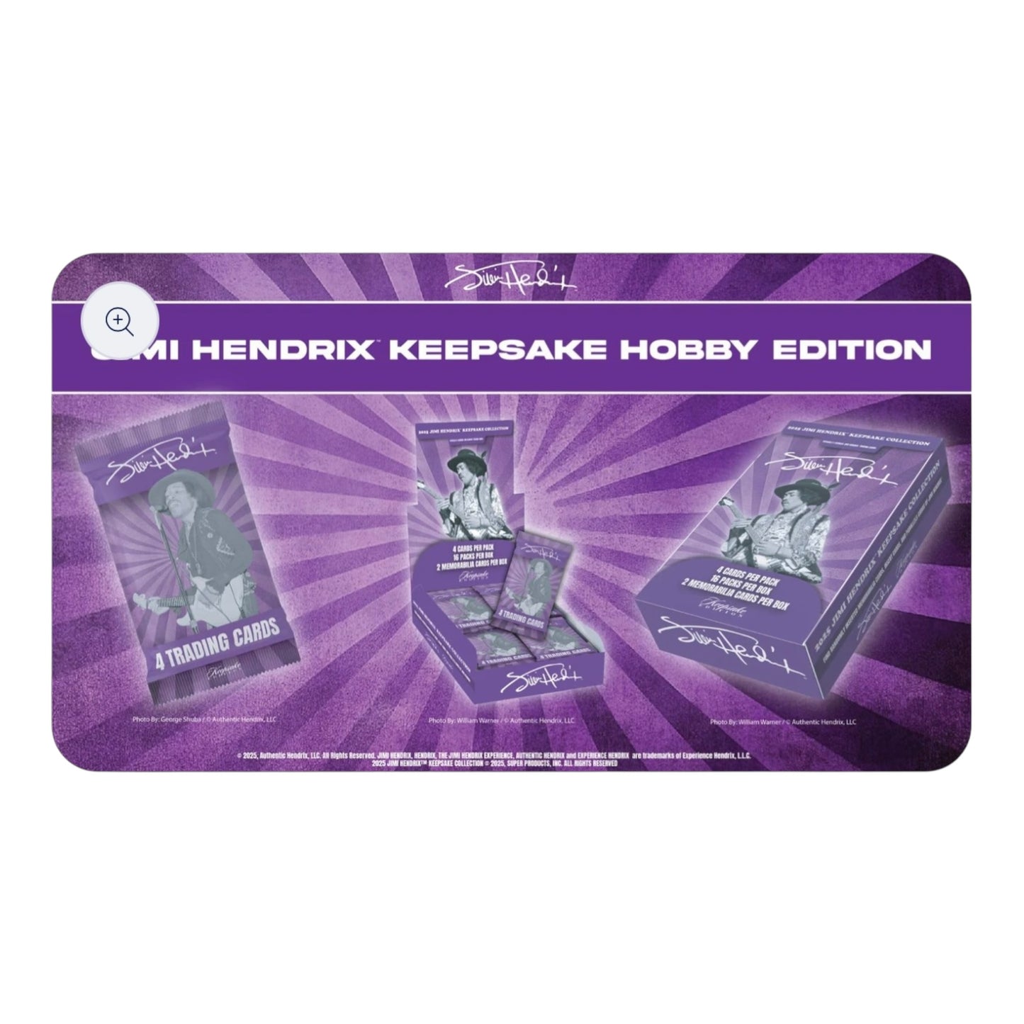2025 Jimi Hendrix Keepsake Premiere Hobby Edition - 10 Box Case