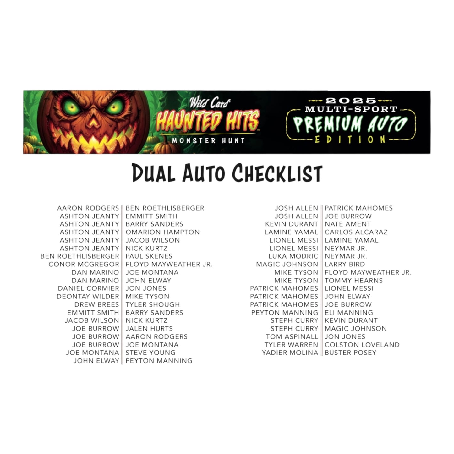 2025 Wild Card Haunted Hits MultiSport
