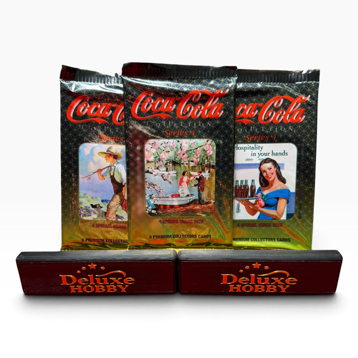 Coca-Cola Collection Series 4 Trading Cards – 3 Factory Sealed Packs – 24 Cards
