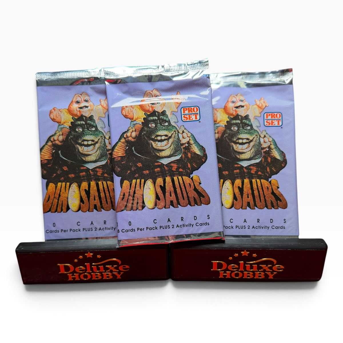 1992 Pro Set Dinosaurs Trading Cards – 3 Factory Sealed Packs – 30 Cards
