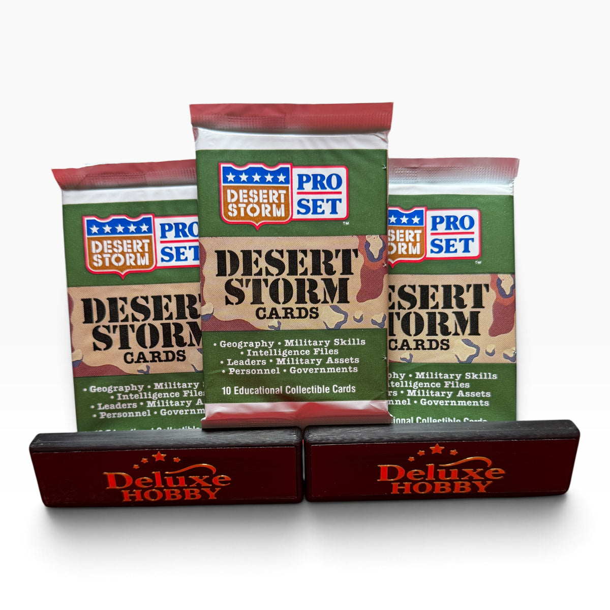 1991 Pro Set Desert Storm Trading Cards – 3 Sealed Packs – 30 Cards