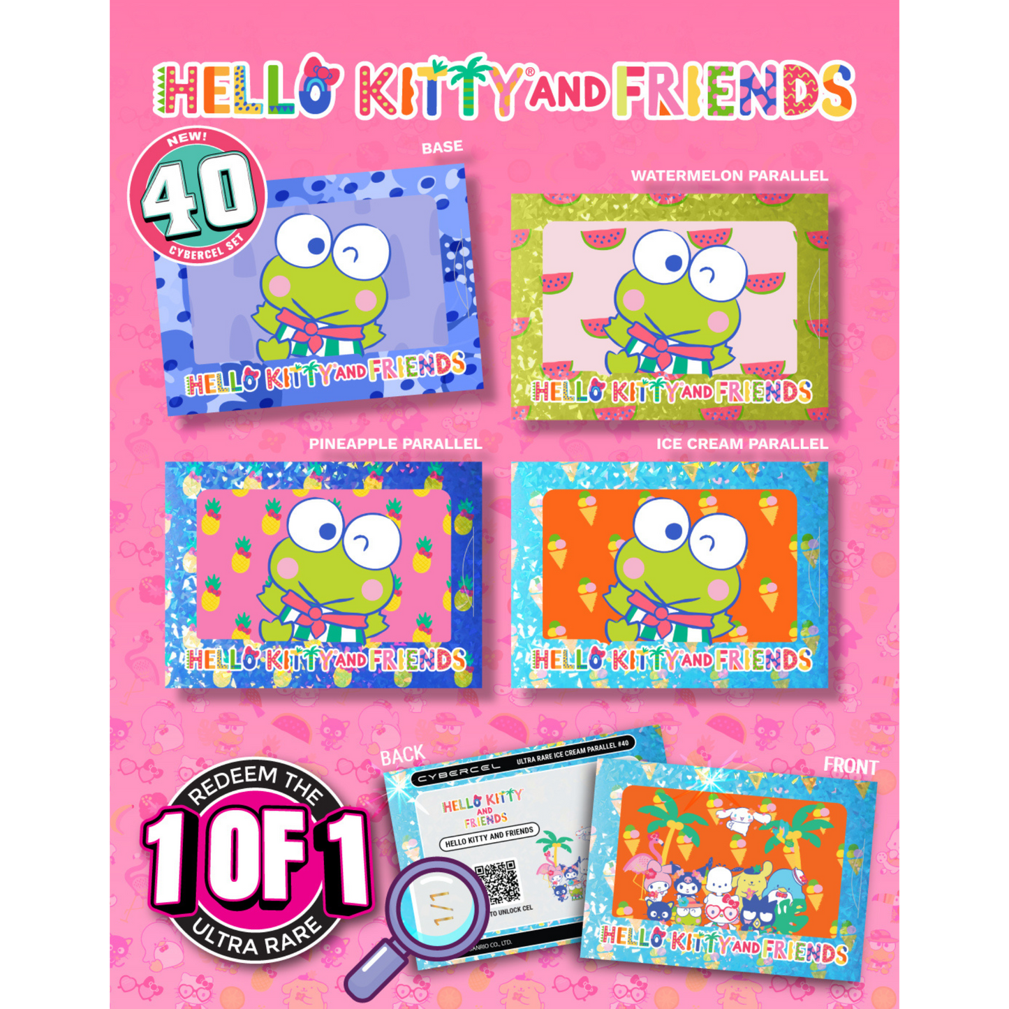 Hello Kitty Tropical CYBERCEL Trading Cards