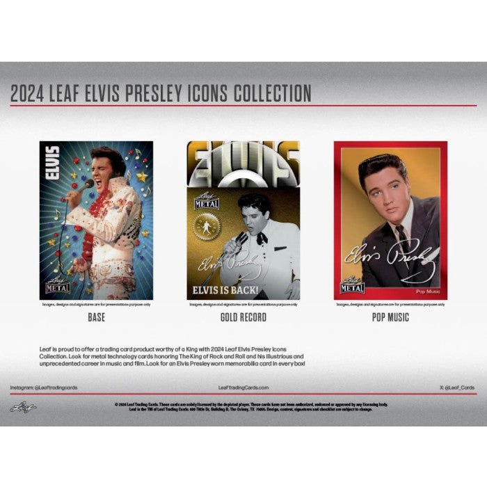 2024 Leaf Elvis Icons Collection Hobby Box