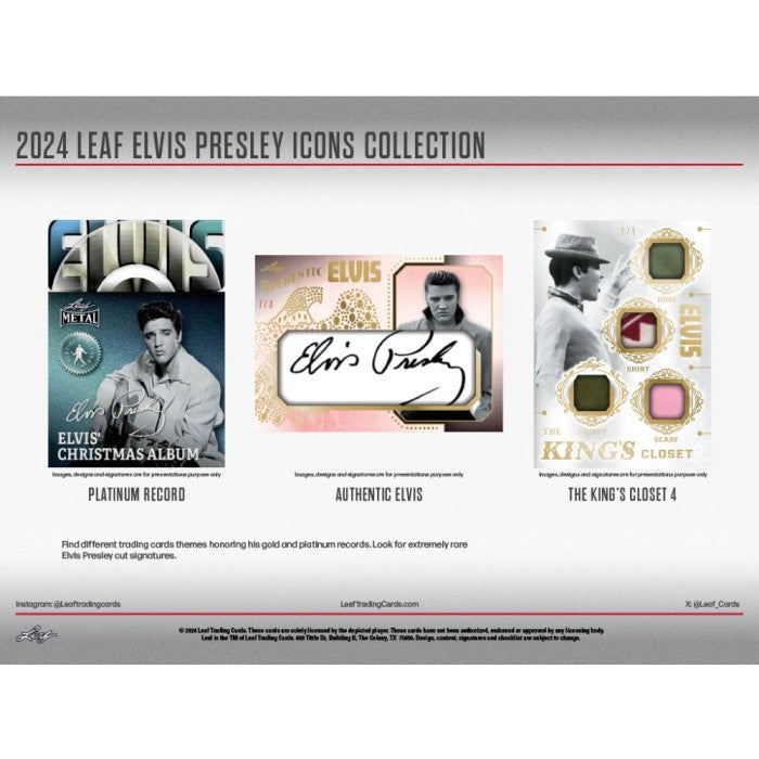 2024 Leaf Elvis Icons Collection Hobby Box