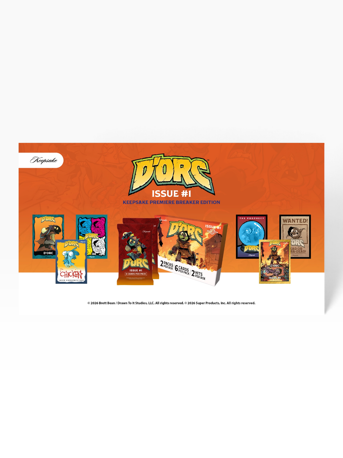 PRE-ORDER - D’Orc Issue #1 Keepsake Premiere Breaker Edition Trading Card Box