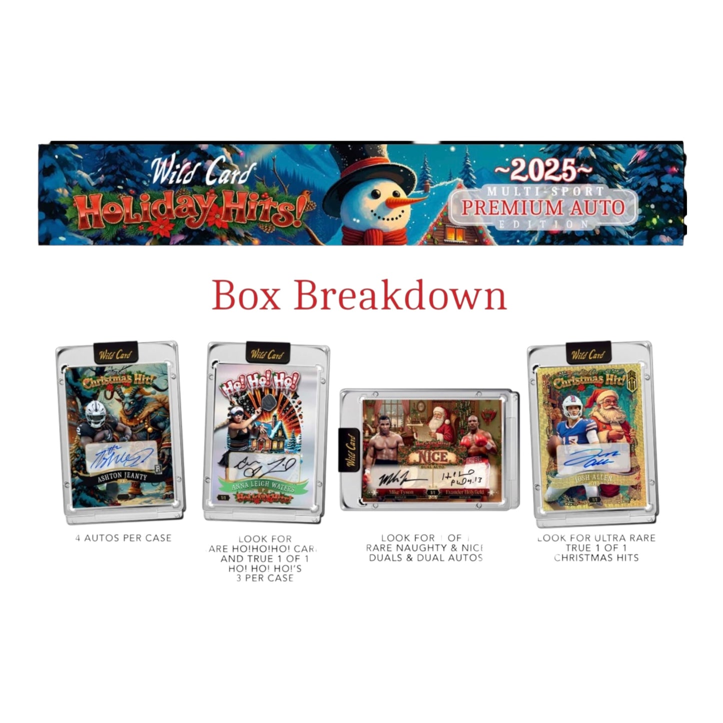 2025 Wild Card Holiday Hits Premium Autograph Edition
