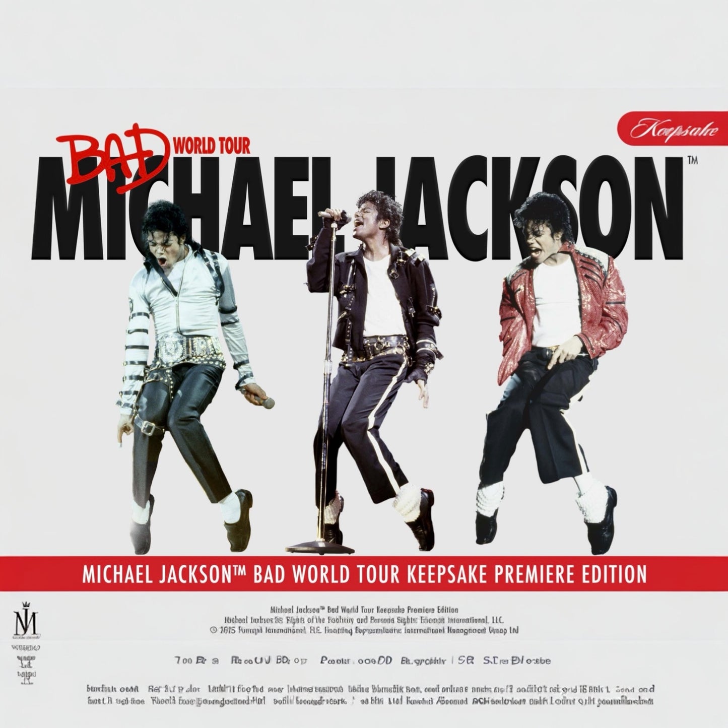 Michael Jackson Bad World Tour Keepsake Premiere Edition Hobby Box