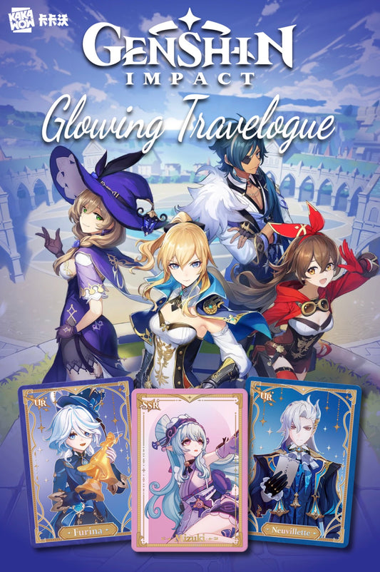 Genshin Impact Glowing Travelogue Trading Card Box