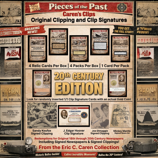 2026 Pieces of the Past Caren's Clips 20th Century Edition