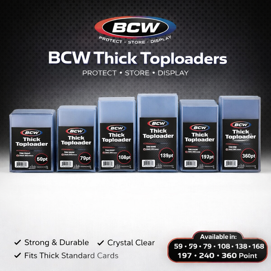 BCW Thick Topload Holders