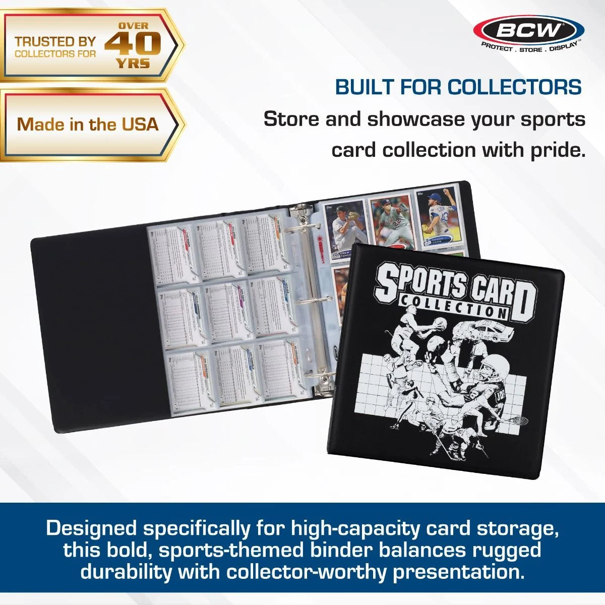 3 in. Album - Sports Card Collection - Black
