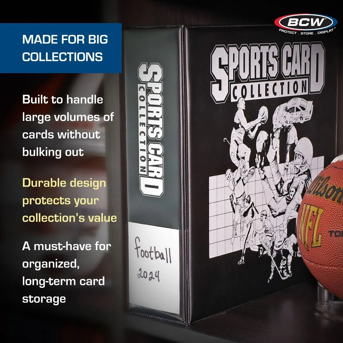 3 in. Album - Sports Card Collection - Black
