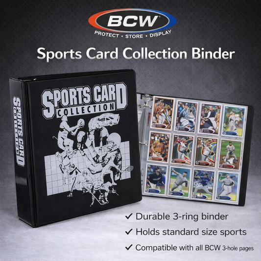 3 in. Album - Sports Card Collection - Black
