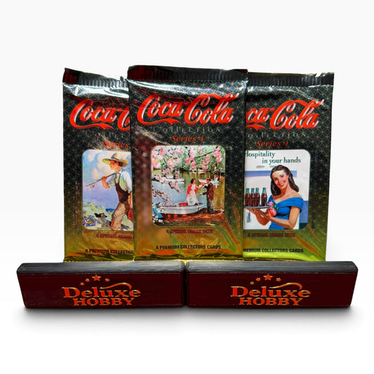 Coca-Cola Collection Series 4 Trading Cards – 3 Factory Sealed Packs – 24 Cards