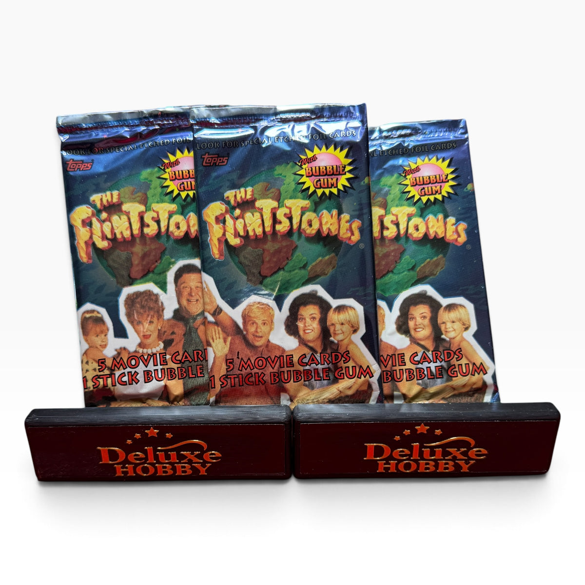 1994 Topps The Flintstones Movie Trading Cards – 3 Sealed Packs – 15 Cards