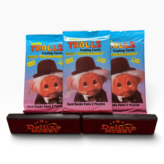 1992 Norfin Trolls Series 1 Trading Cards – 3 Factory Sealed Packs