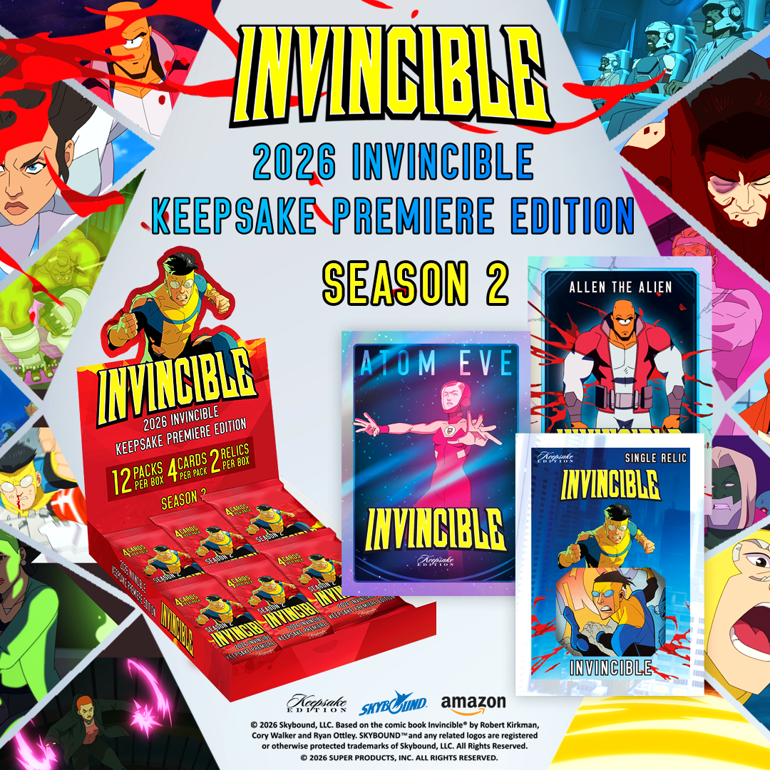 PRE-ORDER - 2026 Invincible Season 2 Keepsake Premiere Edition Hobby Box
