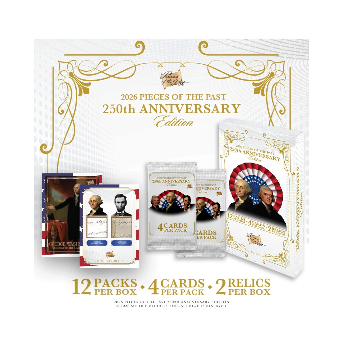 PRE-ORDER - 2026 Pieces of the Past 250th Anniversary Edition Hobby Box