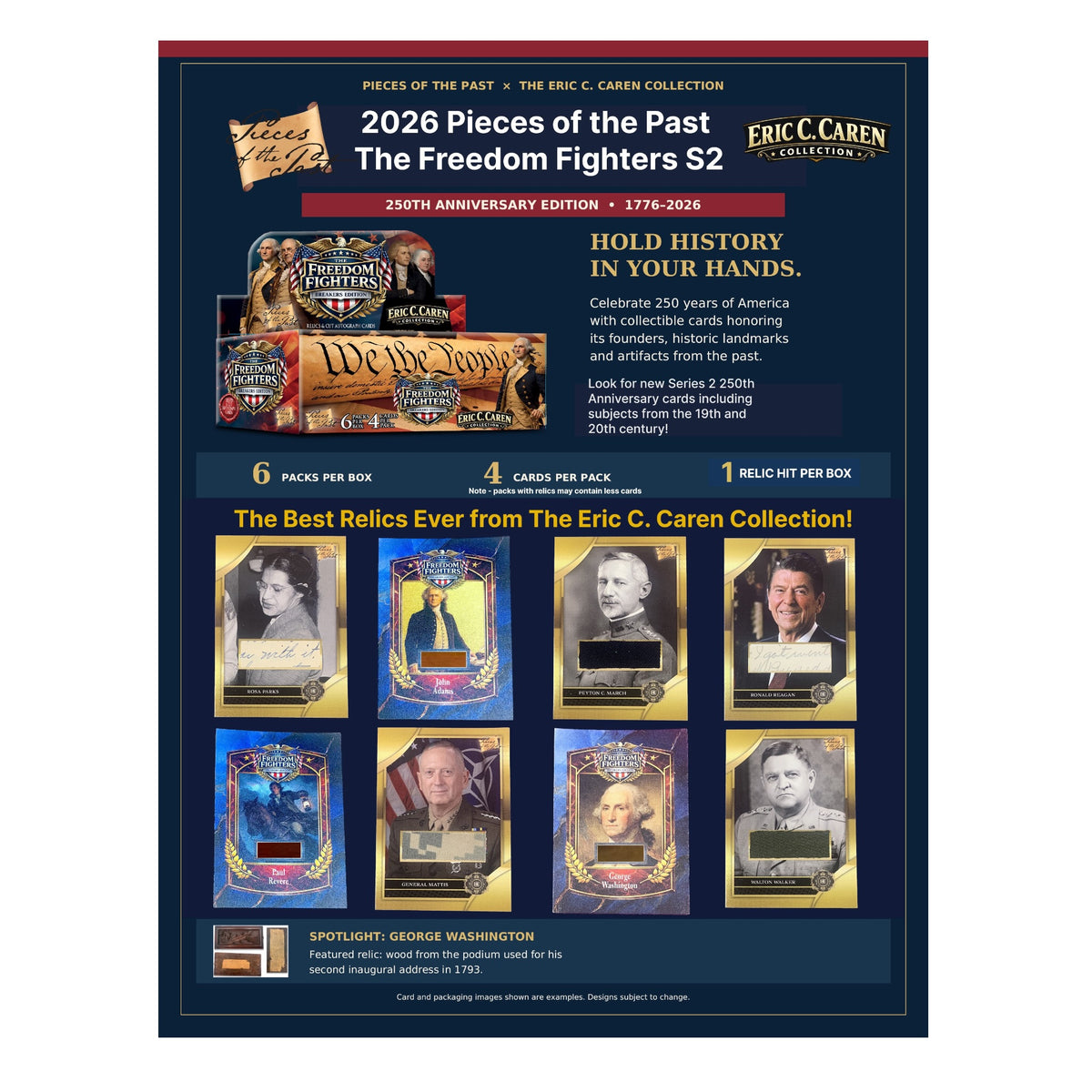 PRE-ORDER - 2026 Pieces of the Past The Freedom Fighters Series 2 – 250th Anniversary Box