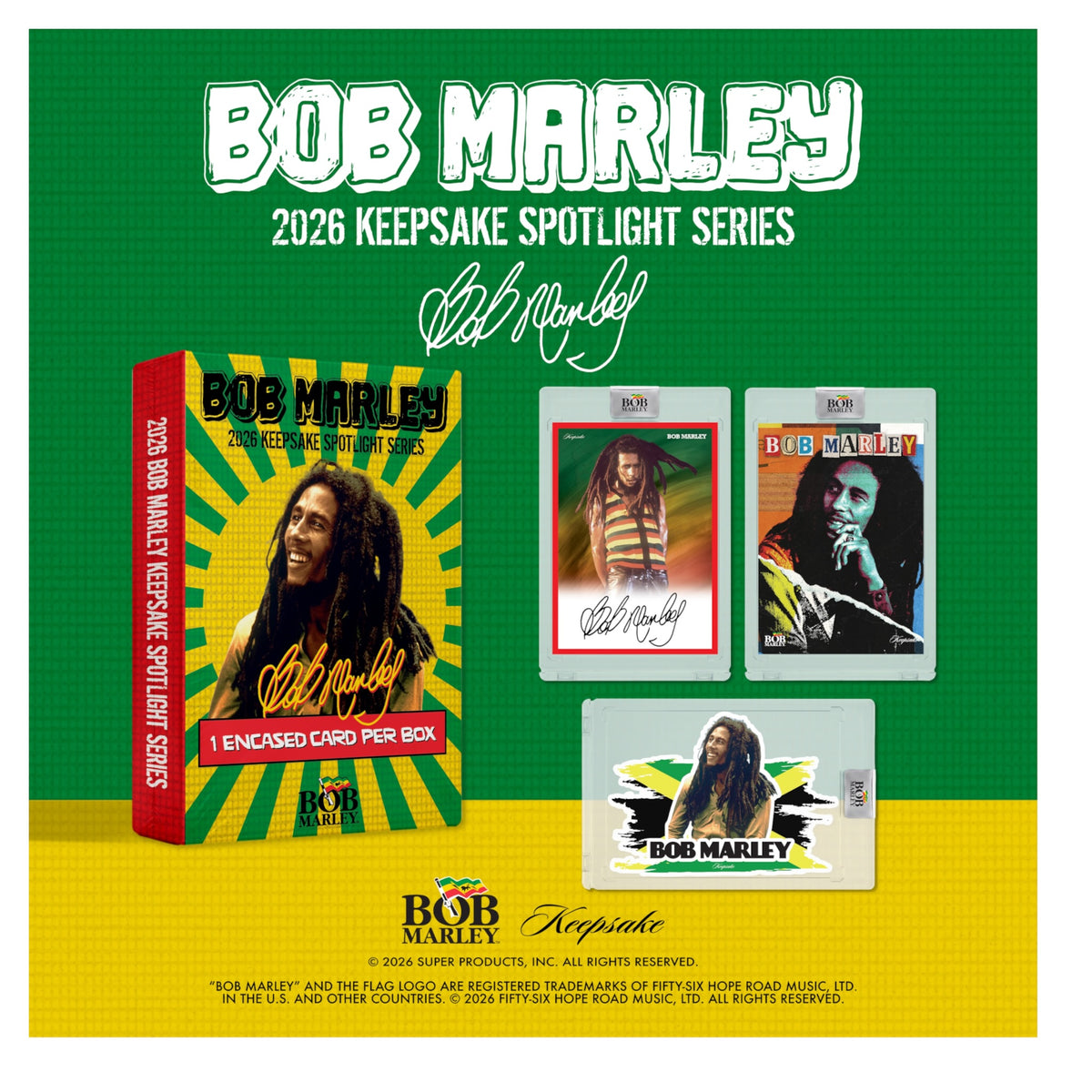 PRE-ORDER - 2026 Bob Marley Keepsake Spotlight Series Trading Card Box