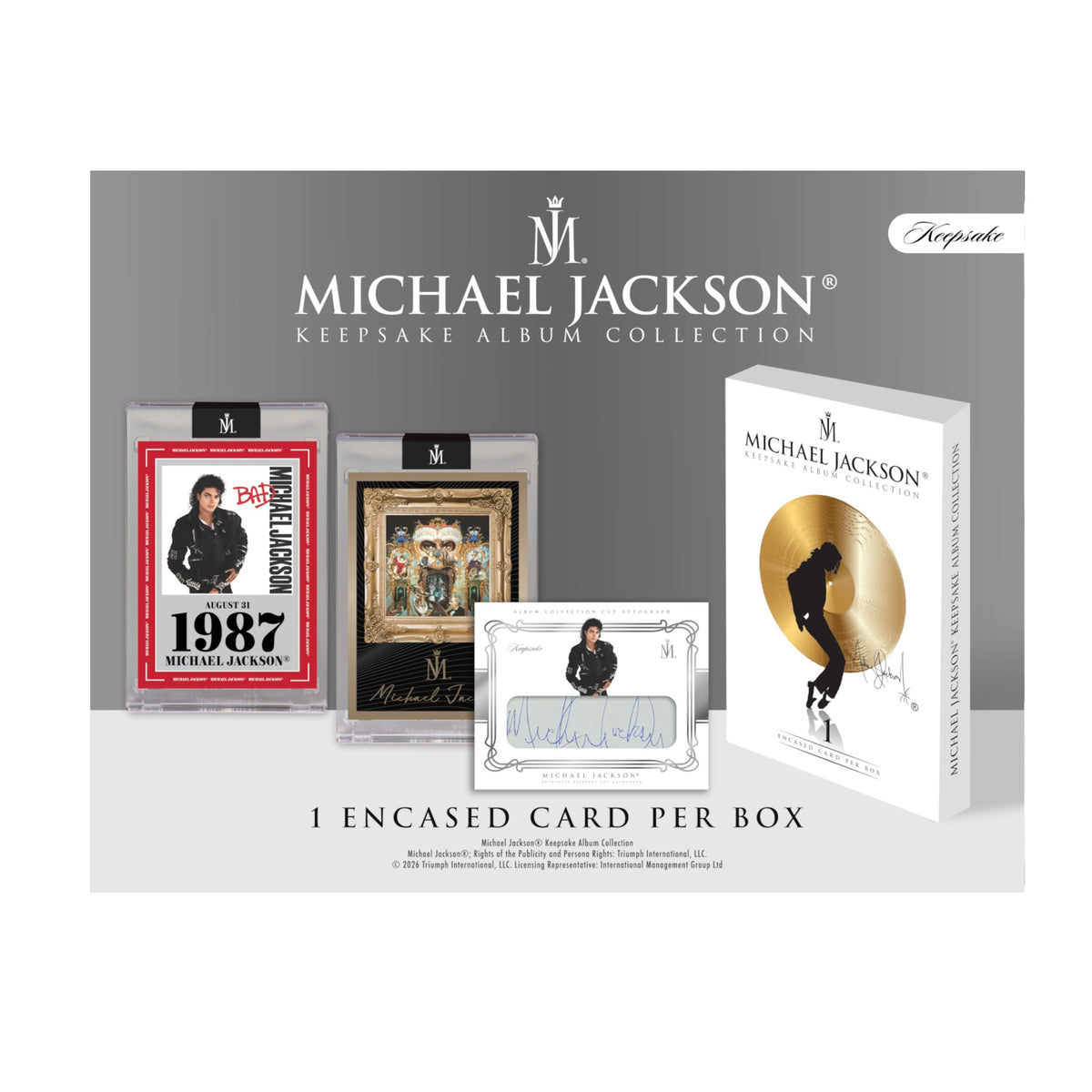 Michael Jackson Keepsake Album Collection Spotlight Series Trading Card Box