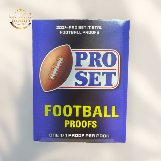 Leaf 2024 Pro Set Metal Football Proof. One 1/1  Proof Card