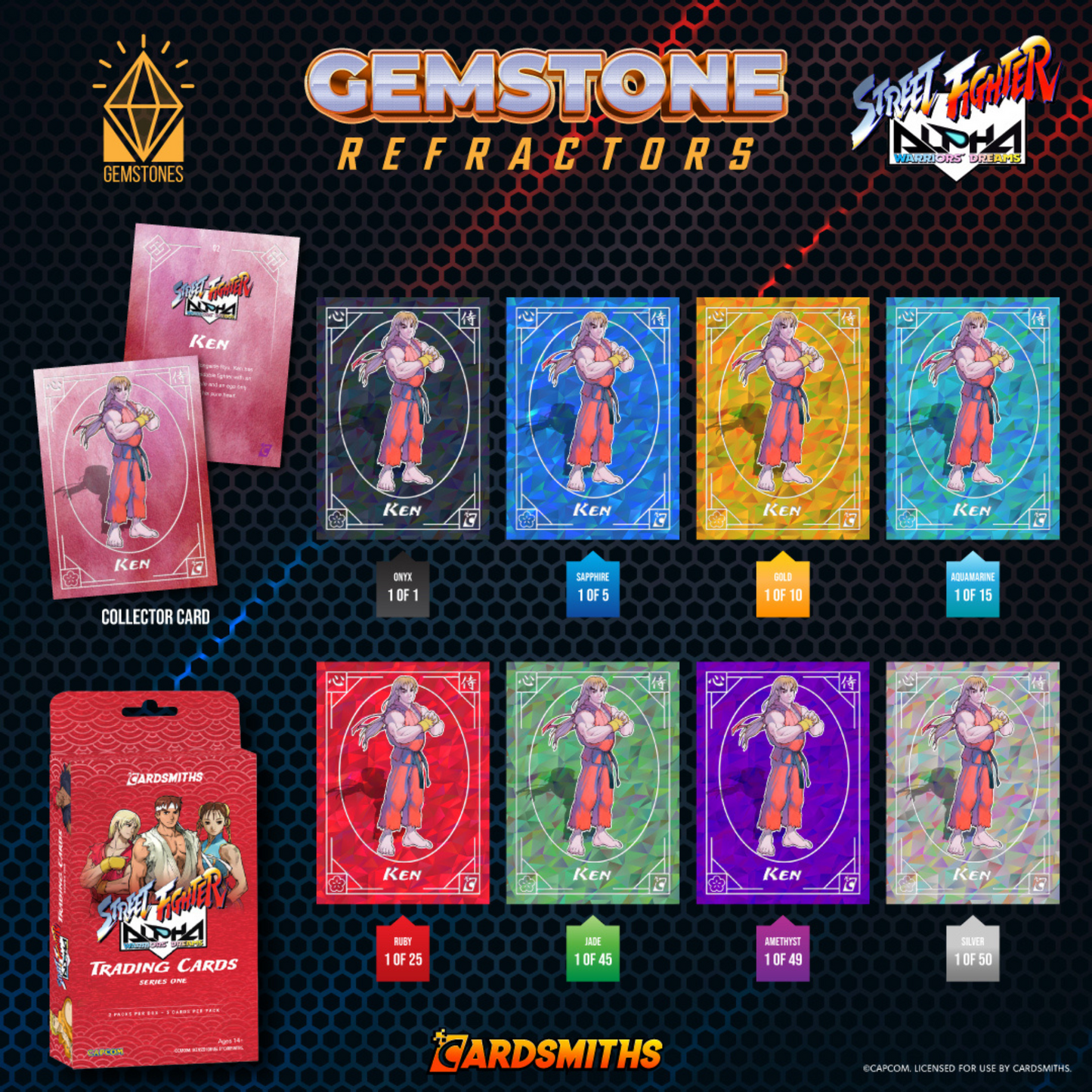 Street Fighter Alpha: Warriors' Dreams Trading Cards Collector Box | 2 Packs