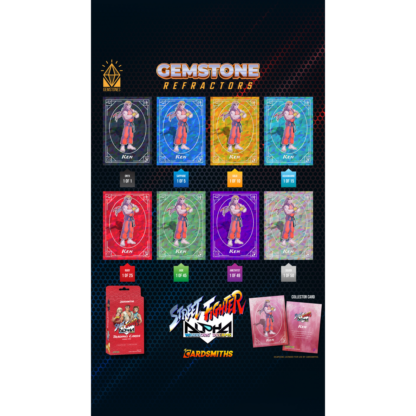 Street Fighter Alpha: Warriors' Dreams Trading Cards Collector Box | 2 Packs