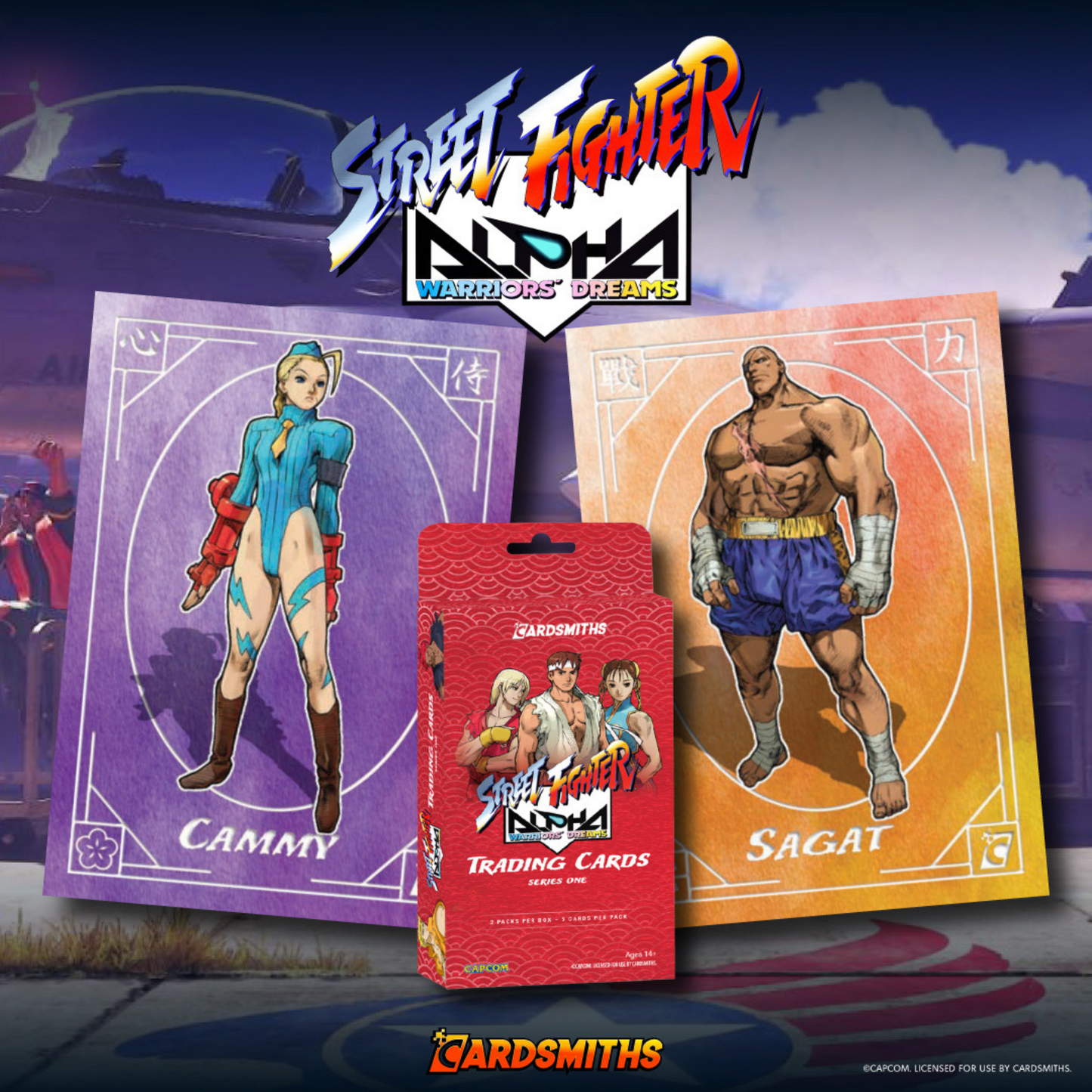 Street Fighter Alpha: Warriors' Dreams Trading Cards Collector Box | 2 Packs