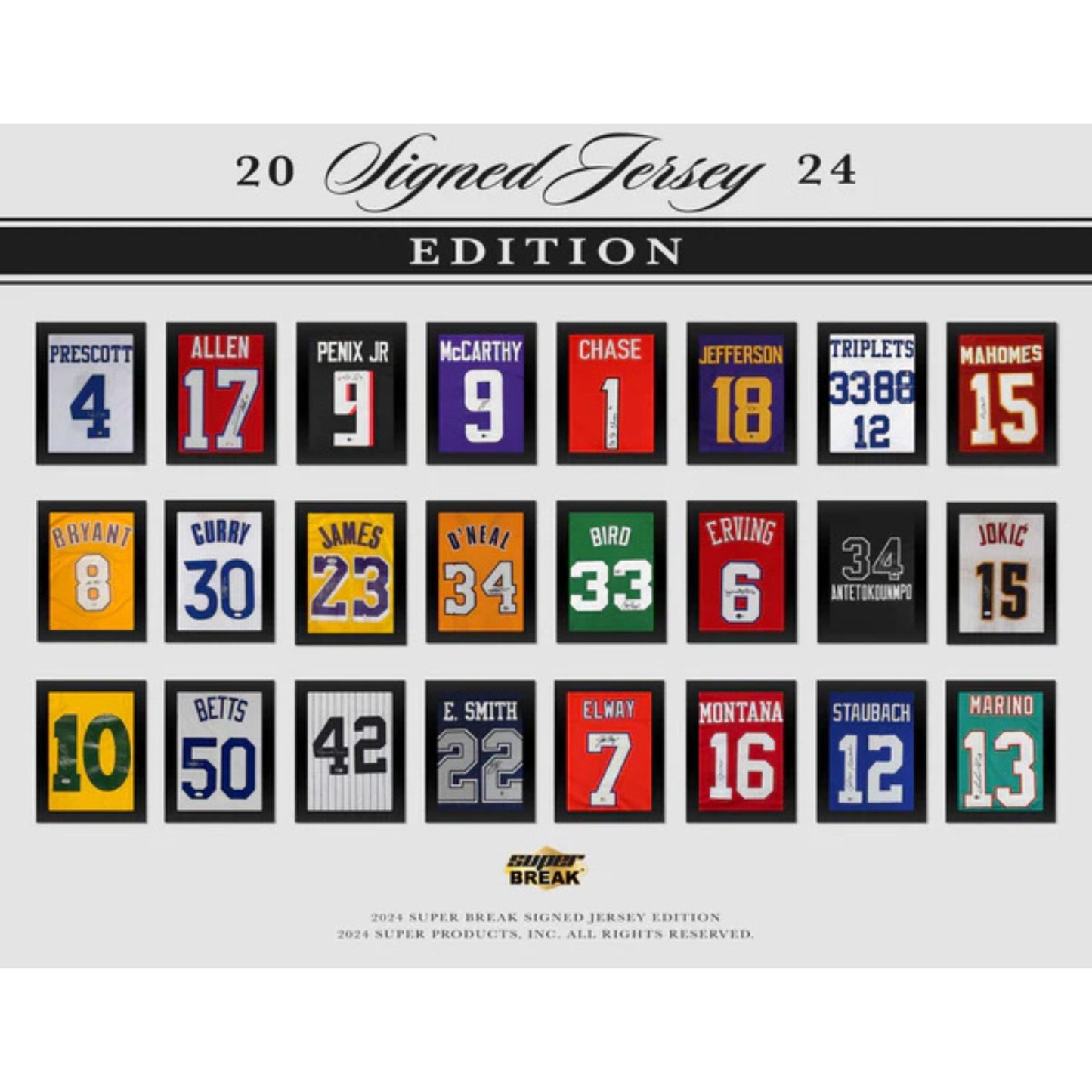 2024 Super Break Signed Jersey Edition