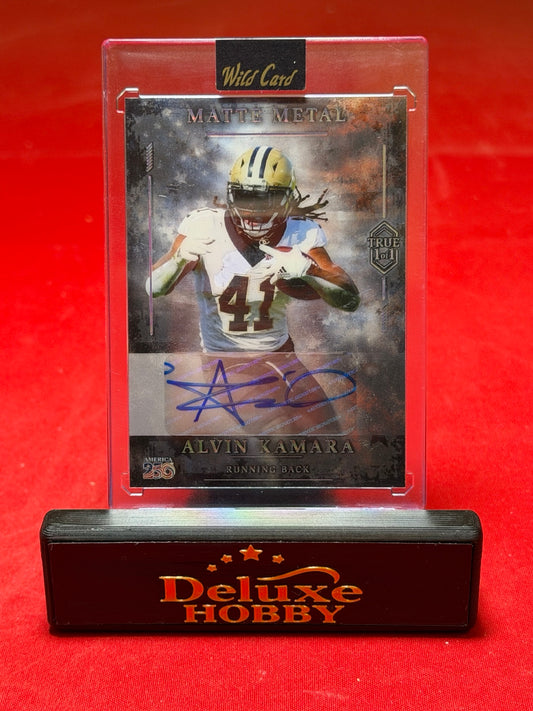 Alvin Kamara true 1/1 autograph actual front photograph