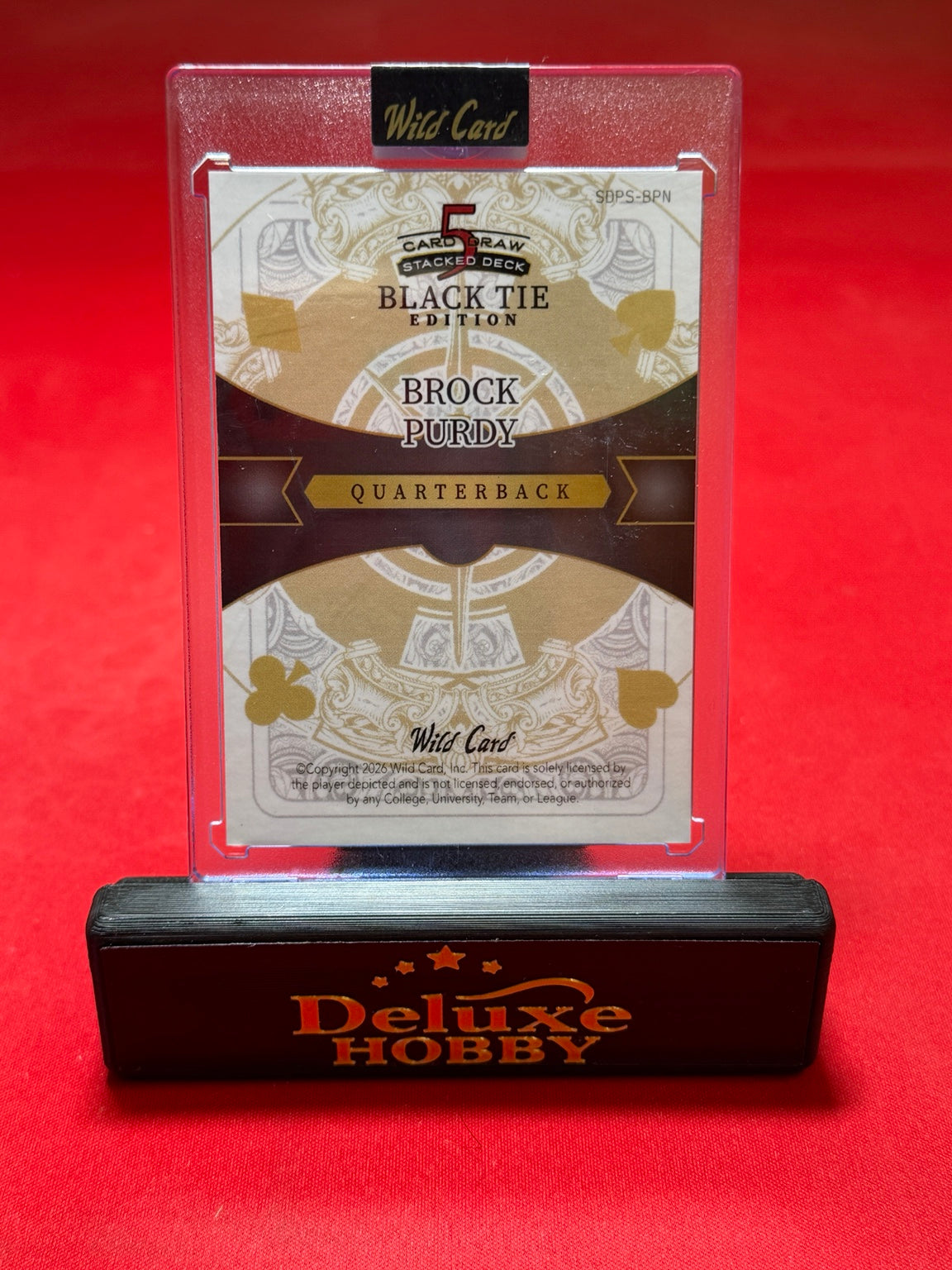 Brock Purdy Queen of Spades 1/1 back
