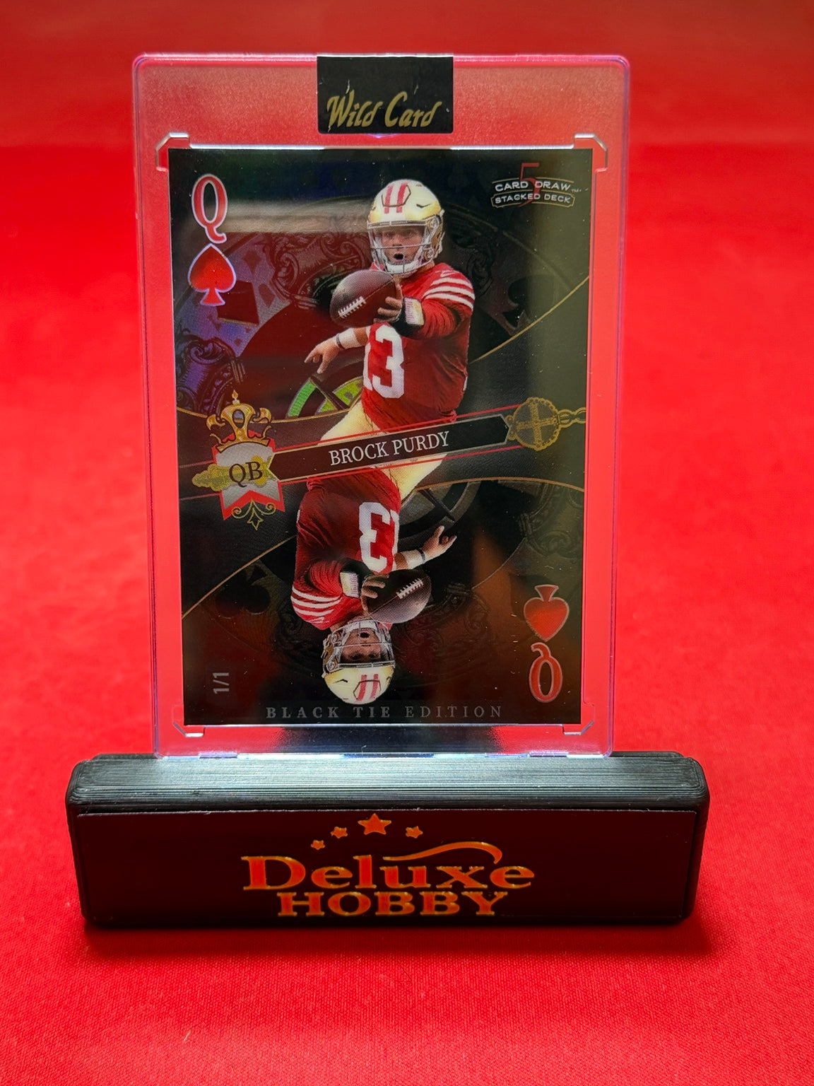 Brock Purdy Queen of Spades 1/1 front