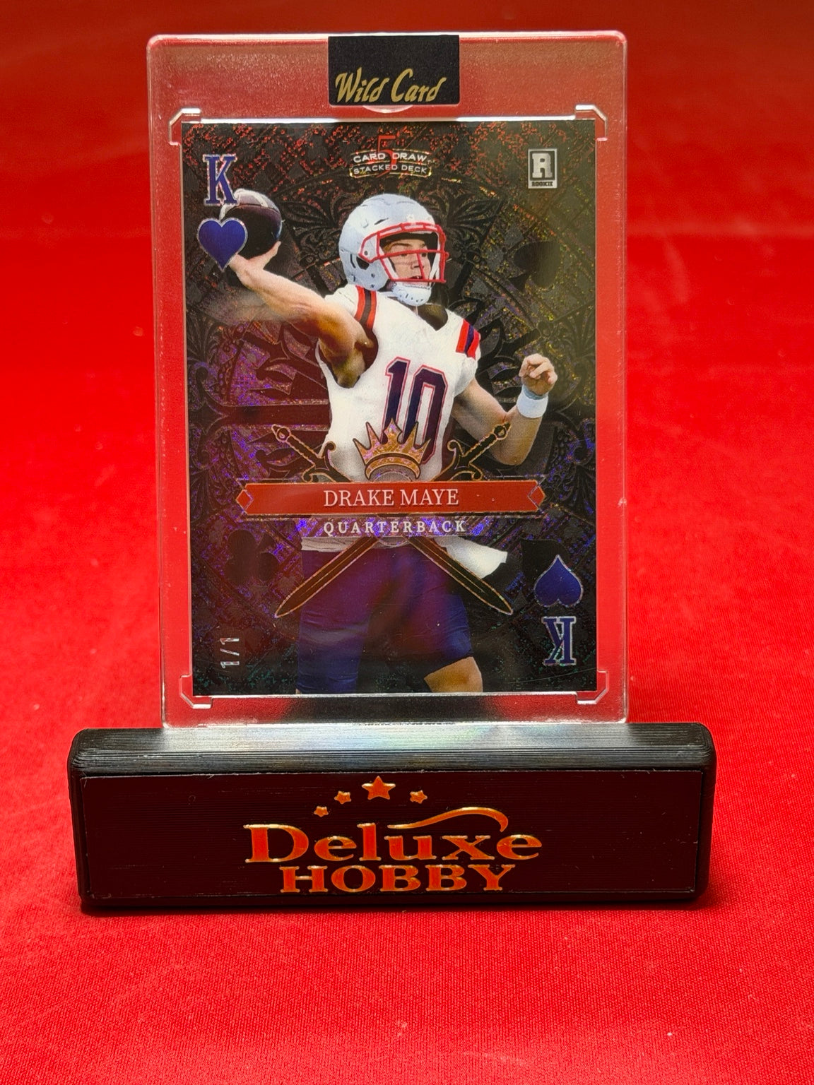 Drake Maye King of Hearts rookie 2/4 front