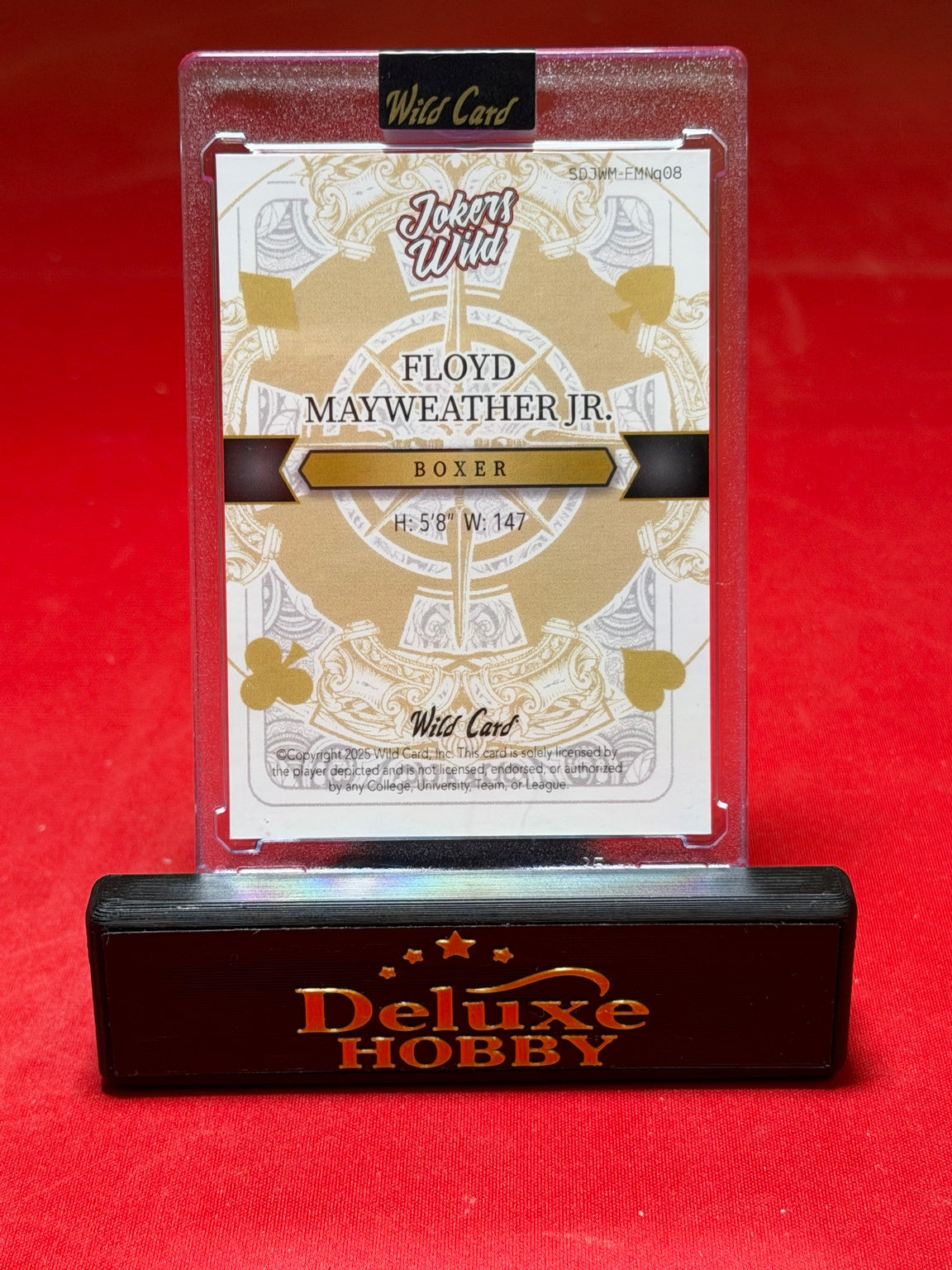 Floyd Mayweather Jr. Jokers Wild 1/1 back