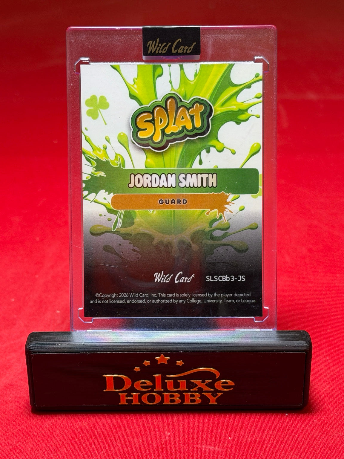 Jordan Smith 4/5 back actual card