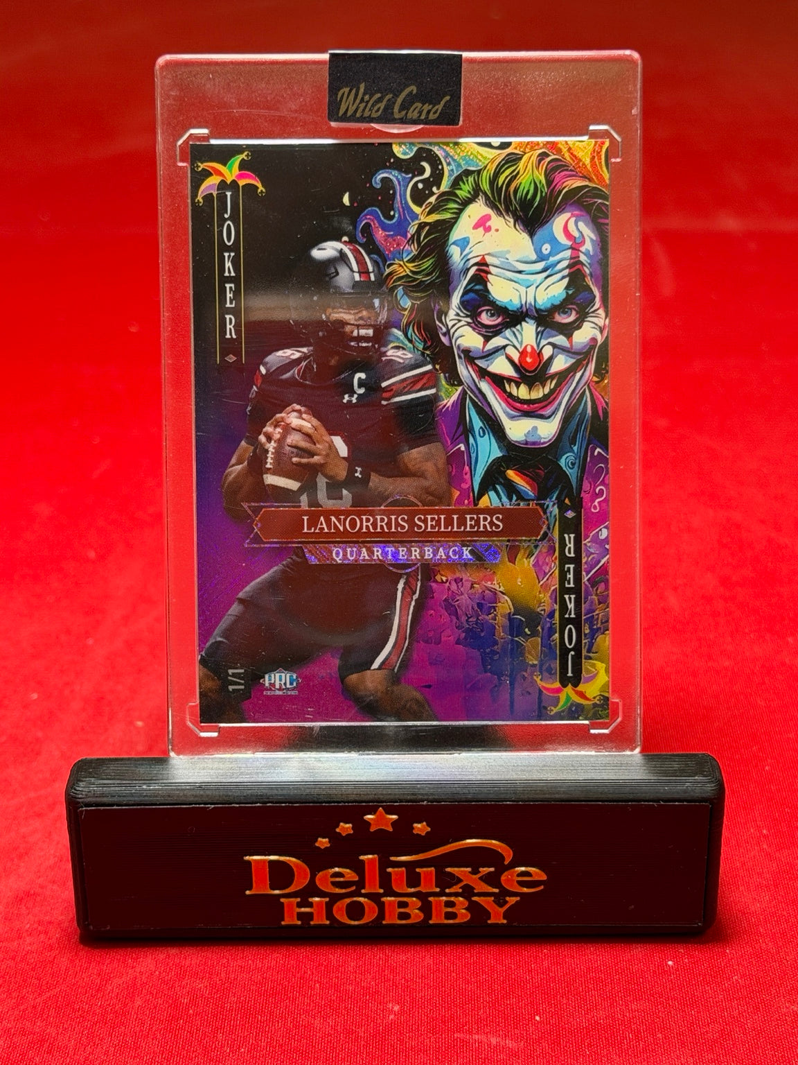 LaNorris Sellers Jokers Wild 1/1 front actual card