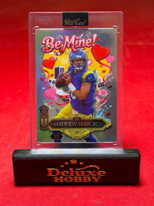 Matthew Stafford 1/1 actual card front