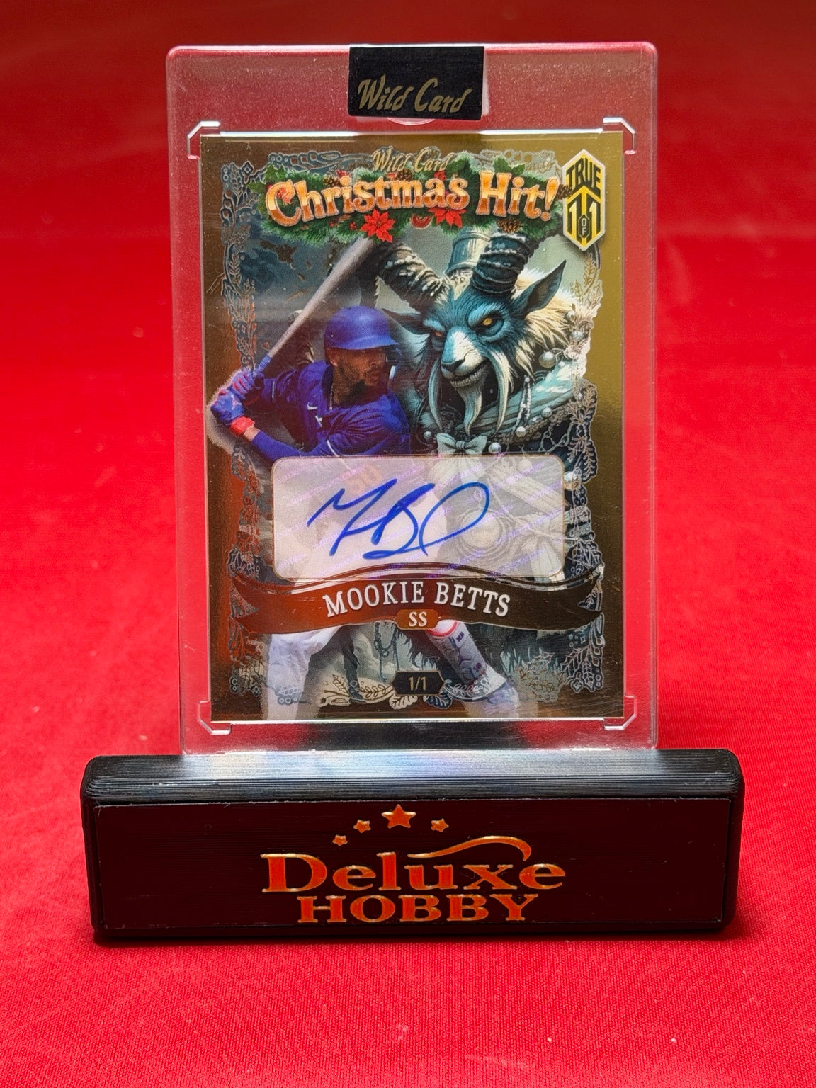 Mookie Betts True 1/1 autograph front