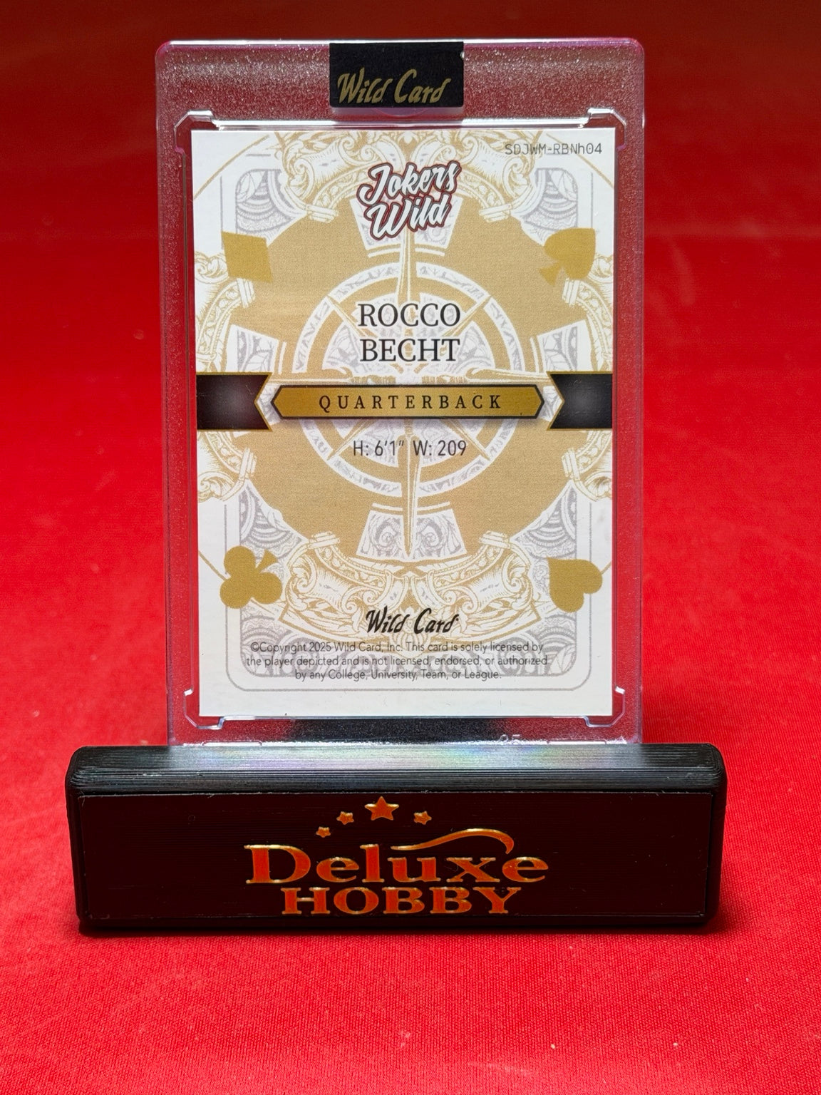 Rocco Becht Jokers Wild PRC 1/1 back
