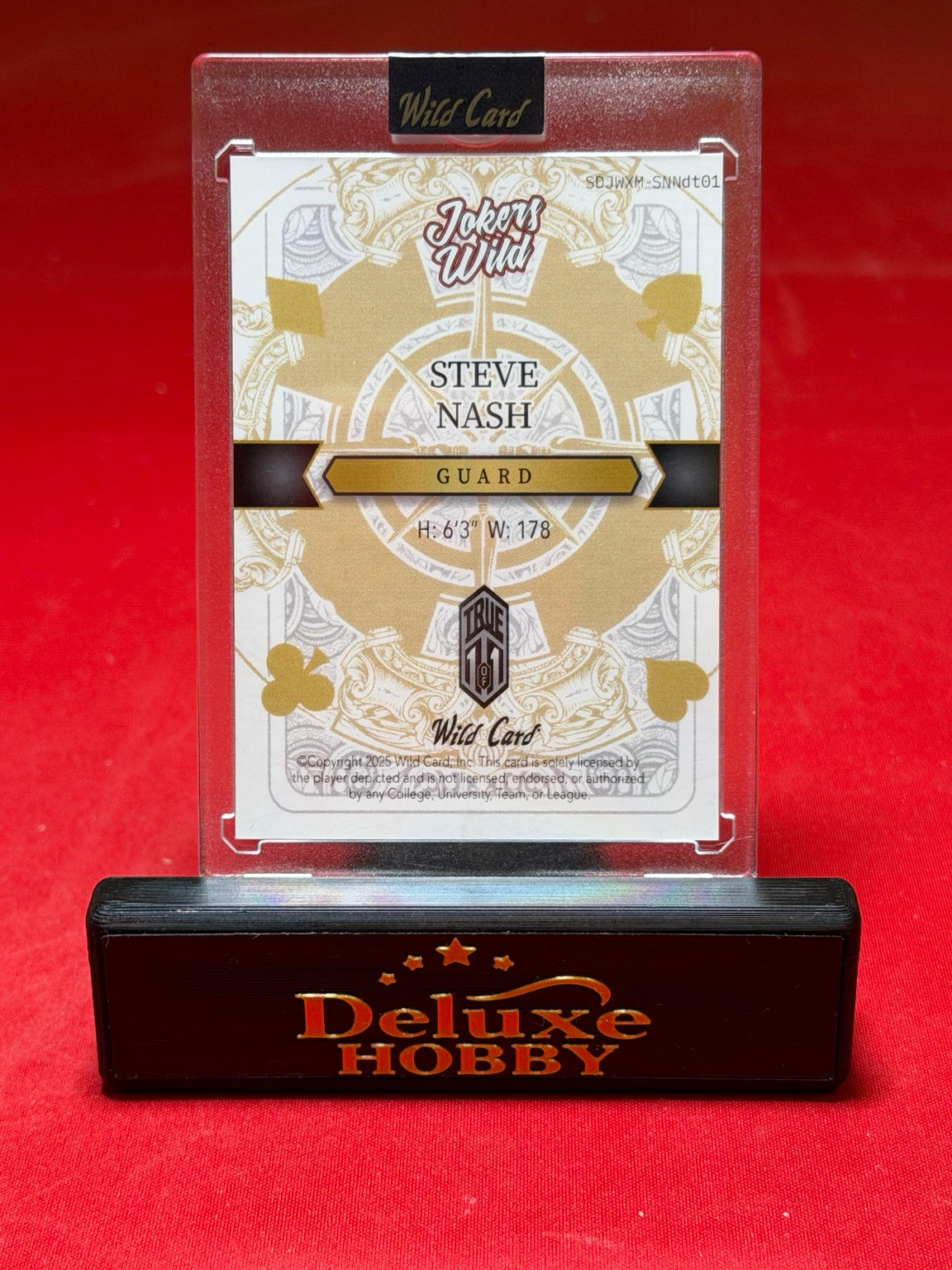 Steve Nash Christmas Joker True 1/1 back
