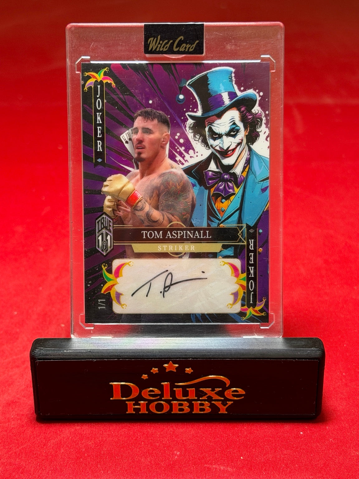 Tom Aspinall True 1/1 autograph actual front photo